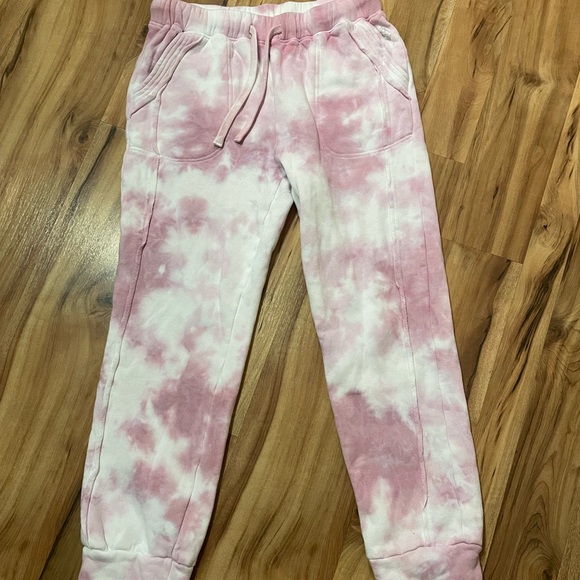 FP Movement by Free People Pants - FP Movement by Free People Work it out Pink Tie-Dye Joggers Sz Med
